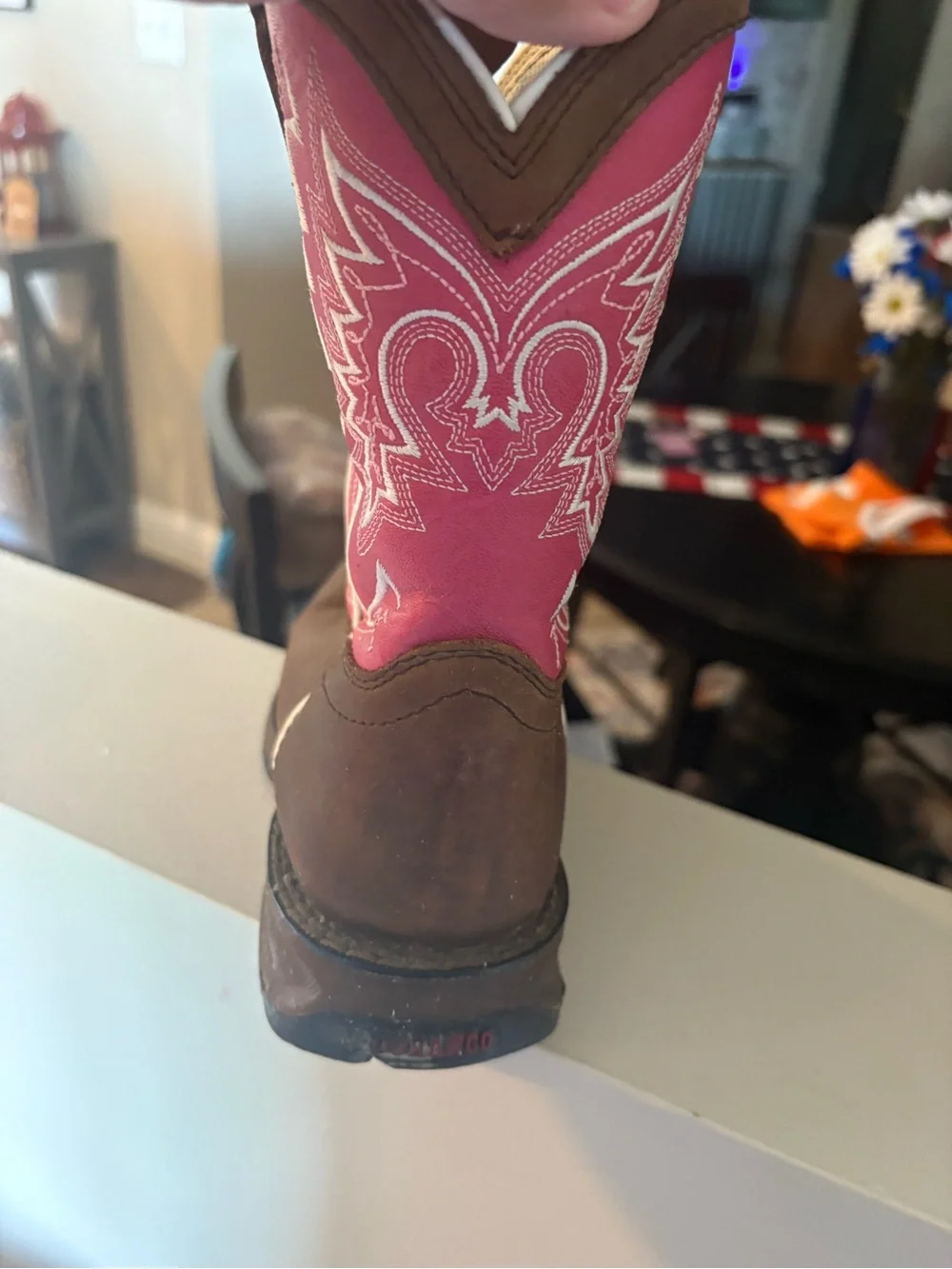 Lil Durango big kid let love fly western boot